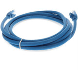 AddOn ADD-3FCAT6A-BE 3ft RJ-45 (Male) to RJ-45 (Male) Straight Blue Cat6A UTP PVC Copper Patch Cable