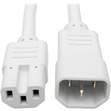 Tripp Lite Power Cord C14 to C15 Heavy-Duty 15A 250V 14 AWG 6 ft. (1.83 m) White