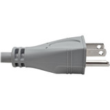 Tripp Lite Hospital-Grade Extension Cord NEMA 5-15P to NEMA 5-15R Green Dot 13A 125V 16 AWG 6 ft. (1.83 m) Gray