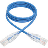 Tripp Lite N201-S03-BL Cat6 Gigabit Snagless Slim UTP Ethernet Cable (RJ45 M/M) PoE Blue 3 ft. (0.91 m)