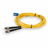 AddOn ADD-ST-LC-10M9SMFP 10m LC (Male) to ST (Male) Yellow OS2 Duplex Plenum-Rated Fiber Patch Cable