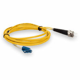 AddOn ADD-ST-LC-10M9SMFP 10m LC (Male) to ST (Male) Yellow OS2 Duplex Plenum-Rated Fiber Patch Cable