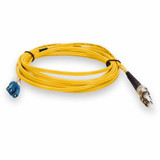 AddOn ADD-ST-LC-10M9SMFP 10m LC (Male) to ST (Male) Yellow OS2 Duplex Plenum-Rated Fiber Patch Cable