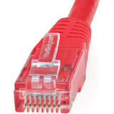 StarTech C6PATCH25RD 25ft CAT6 Ethernet Cable - Red Molded Gigabit - 100W PoE UTP 650MHz - Category 6 Patch Cord UL Certified Wiring/TIA
