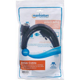 Manhattan 311748 SVGA HD15 Male to HD15 Male Monitor Cable, 10', Black