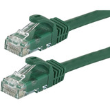 Monoprice 11249 FLEXboot Series Cat5e 24AWG UTP Ethernet Network Patch Cable, 14ft Green