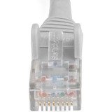 StarTech N6LPATCH1GR 1ft (30cm) CAT6 Ethernet Cable, LSZH (Low Smoke Zero Halogen) 10 GbE Snagless 100W PoE UTP RJ45 Gray Network Patch Cord, ETL