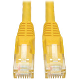 Tripp Lite N201-035-YW Cat6 Gigabit Snagless Molded (UTP) Ethernet Cable (RJ45 M/M) PoE Yellow 35 ft. (10.67 m)
