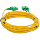 AddOn ADD-ASC-ASC-10M9SMF 10m ASC (Male) to ASC (Male) Yellow OS2 Duplex Fiber OFNR (Riser-Rated) Patch Cable