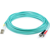 AddOn ADD-ST-LC-3M5OM4 3m LC (Male) to ST (Male) Aqua OM4 Duplex Fiber OFNR (Riser-Rated) Patch Cable