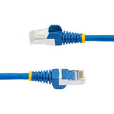 StarTech NLBL-8F-CAT6A-PATCH 8ft CAT6a Ethernet Cable, Blue Low Smoke Zero Halogen (LSZH) 10 GbE 100W PoE S/FTP Snagless RJ-45 Network Patch Cord