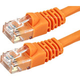 Monoprice 3412 Cat6 24AWG UTP Ethernet Network Patch Cable, 1ft Orange