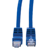 Tripp Lite N204-001-BL-UD Up/Down-Angle Cat6 Gigabit Molded UTP Ethernet Cable (RJ45 Up-Angle M to RJ45 Down-Angle M) Blue 1 ft. (0.31 m)