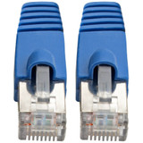 Tripp Lite N262-001-BL Cat6a 10G Snagless Shielded STP Ethernet Cable (RJ45 M/M) PoE Blue 1 ft. (0.31 m)