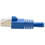 Tripp Lite N262-001-BL Cat6a 10G Snagless Shielded STP Ethernet Cable (RJ45 M/M) PoE Blue 1 ft. (0.31 m)