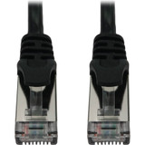 Tripp Lite N262-S05-BK Cat6a 10G Snagless Shielded Slim STP Ethernet Cable (RJ45 M/M), PoE, Black, 5 ft. (1.5 m)