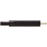 Tripp Lite U040-02M-C-5ARA USB-C Cable (M/M) USB 2.0 5A (100W) Rated Right-Angle Plug Black 2 m (6.6 ft.)