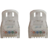 Tripp Lite N261-100-WH Cat6a 10G Snagless Molded UTP Ethernet Cable (RJ45 M/M), PoE, White, 100 ft. (30.5 m)