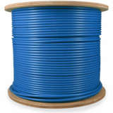 AddOn ADD-CAT6A1KSP-BE 1000ft Non-Terminated Blue Cat6A STP Plenum-Rated Copper Patch Cable