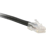 ENET C6-BK-NB-20-ENC Cat6 Black 20 Foot Non-Booted (No Boot) (UTP) High-Quality Network Patch Cable RJ45 to RJ45 - 20Ft