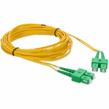 AddOn ADD-ASC-ASC-2M9SMF 2m ASC (Male) to ASC (Male) Yellow OS2 Duplex Fiber OFNR (Riser-Rated) Patch Cable