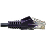 Tripp Lite N001-003-PU Cat5e 350 MHz Snagless Molded (UTP) Ethernet Cable (RJ45 M/M) PoE Purple 3 ft. (0.91 m)
