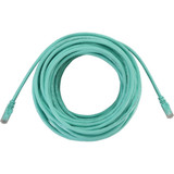 Tripp Lite N261-050-AQ Cat6a 10G Snagless Molded UTP Ethernet Cable (RJ45 M/M), PoE, Aqua, 50 ft. (15.2 m)