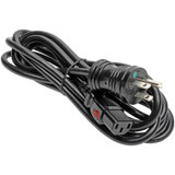 Tripp Lite Hospital-Grade Power Cord NEMA 5-15P to Locking IEC C13 Green Dot 10A 125V 18 AWG 10 ft. (3.05 m) Black