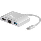 SIIG JU-H30712-S1 USB 3.1 Type-C LAN Hub with HDMI Adapter- 4K ready