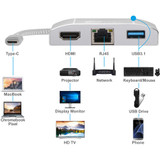 SIIG JU-H30712-S1 USB 3.1 Type-C LAN Hub with HDMI Adapter- 4K ready