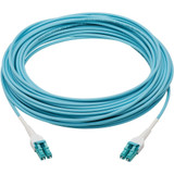 Tripp Lite N821-15M-AQ-AR 100G Duplex Multimode 50/125 OM4 Armored Fiber Optic Cable (LC/LC Duplex M/M) LSZH Aqua 15 m (49.2 ft.)