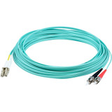 AddOn ADD-ST-LC-5M5OM4LZ 5m LC (Male) to ST (Male) Straight Aqua OM4 Duplex LSZH Fiber Patch Cable