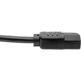 Tripp Lite PDU Power Cord C13 to C14 10A 250V 18 AWG 1 ft. (0.31 m) Black