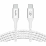 Belkin CAB015bt2MWH 240W USB-C to USB-C Cable - 480 Mbps - Nylon, Braided - M/M - 2m/6.6ft - White