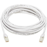 Tripp Lite N261AB-025-WH Safe-IT Cat6a 10G Snagless Antibacterial UTP Ethernet Cable (RJ45 M/M) PoE White 25 ft. (7.62 m)