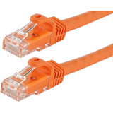Monoprice 11385 FLEXboot Series Cat5e 24AWG UTP Ethernet Network Patch Cable, 7ft Orange
