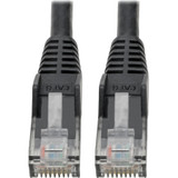 Tripp Lite N201-06N-BK Cat6 Gigabit Snagless Molded (UTP) Ethernet Cable (RJ45 M/M) PoE Black 6-in. (15.24 cm)