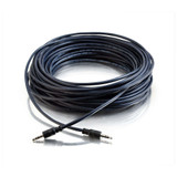 C2G 50ft 3.5mm Stereo Audio Cable with Low Profile Connectors M/M - Plenum CMP-Rated