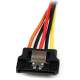 StarTech.com 6in Latching SATA Power Y Splitter Cable Adapter - M/F