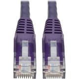 Tripp Lite N201-002-PU Cat6 Gigabit Snagless Molded (UTP) Ethernet Cable (RJ45 M/M) PoE Purple 2 ft. (0.61 m)