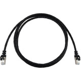 Tripp Lite N262-S06-BK Cat6a 10G Snagless Shielded Slim STP Ethernet Cable (RJ45 M/M), PoE, Black, 6 ft. (1.8 m)