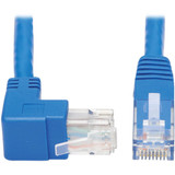 Tripp Lite N204-015-BL-UP Up-Angle Cat6 Gigabit Molded UTP Ethernet Cable (RJ45 Right-Angle Up M to RJ45 M) Blue 15 ft. (4.57 m)