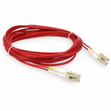 AddOn ADD-LC-LC-2M5OM3-RD 2m LC (Male) to LC (Male) Red OM3 Duplex Fiber OFNR (Riser-Rated) Patch Cable