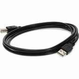 AddOn USBEXTAB6 6ft USB 2.0 (A) Male to USB 2.0 (B) Male Black Cable