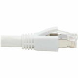 Tripp Lite N272-F15-WH Cat8 40G Snagless SSTP Ethernet Cable (RJ45 M/M), PoE, White, 15 ft. (4.6 m)