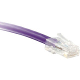 ENET C6-PR-NB-3-ENC Cat6 Purple 3 Foot Non-Booted (No Boot) (UTP) High-Quality Network Patch Cable RJ45 to RJ45 - 3Ft