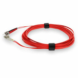 AddOn ADD-ST-LC-2M5OM3-RD 2m LC (Male) to ST (Male) Red OM3 Duplex Plenum-Rated Fiber Patch Cable