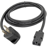 Tripp Lite Piggyback Extension Cord NEMA 5-15P/5-15R to C13 13A 125V 16 AWG 6 ft. (1.83 m) Black