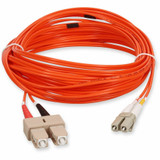 AddOn 221691-B21-AO 2m 221691-B21 Compatible LC (Male) to SC (Male) Orange OM1 Duplex Fiber OFNR (Riser-Rated) Patch Cable