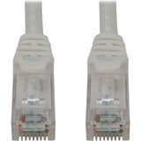 Tripp Lite N261-050-WH Cat6a 10G Snagless Molded UTP Ethernet Cable (RJ45 M/M), PoE, White, 50 ft. (15.2 m)